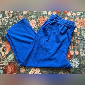 Columbia PFG  Women’s Capri Pants Lightweight Blue Size L Elastic‎ Waist